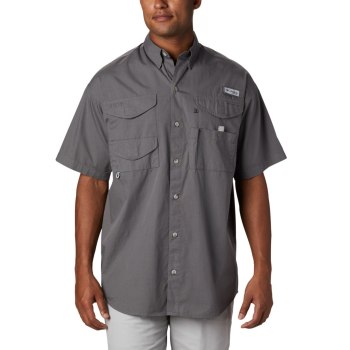 Columbia PFG Bonehead Short Sleeve, Camisa Grises Para Hombre | 035269-UMZ